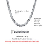 Iced Out Cuban Link Necklace — 925 Silver