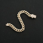 Classic Cuban Link Chain Necklace 10mm Wide — Black-Tone