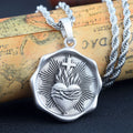 Heart of Thorns Cross Pendant — 925 Silver