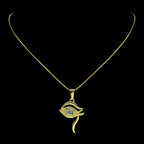 Eye of Horus Pendant Necklace — Stainless Steel