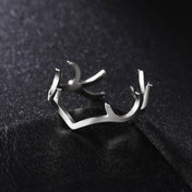 Skyrim Deer Antler Finger Ring Stainless Steel Gold Color Supernatural Amulet Hunter Fashion Gift For Man Woman Jewelry