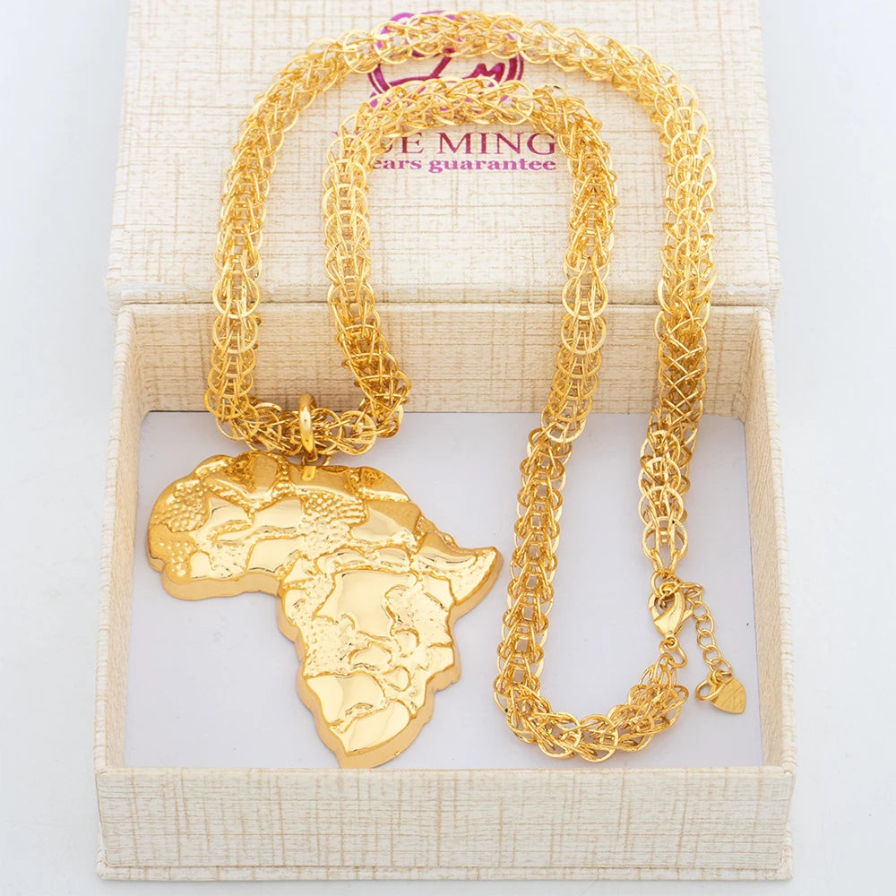Crocodile Pendant 18K Luxury Gold Color Neclace Chain Dubai Jewelry Fashion African Gold Plated Statement Pendant Set Daily Wear
