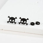 Hollow Mini Skull Stud Earrings for Men — Stainless Steel