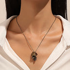 Skull Face Choker Pendant Necklace — Gothic