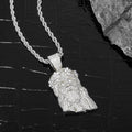 NUOYA Luxury Jewelry Iced Out Diamond Jesus Head Pendant 18K Gold Plated Micro Pave Zircon Hip Hop Pendant Jewelry Gift for Men