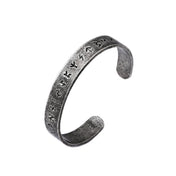 Viking Rune Open Bracelet — 316L Stainless Steel