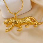 Gold-Tone Stainless Steel Pendant Necklace
