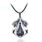 Fashion Metal Alloy Assassins Ezio Cosplay Pendant Necklace Knights Templar Iron Cross Necklaces For Men Women Connor