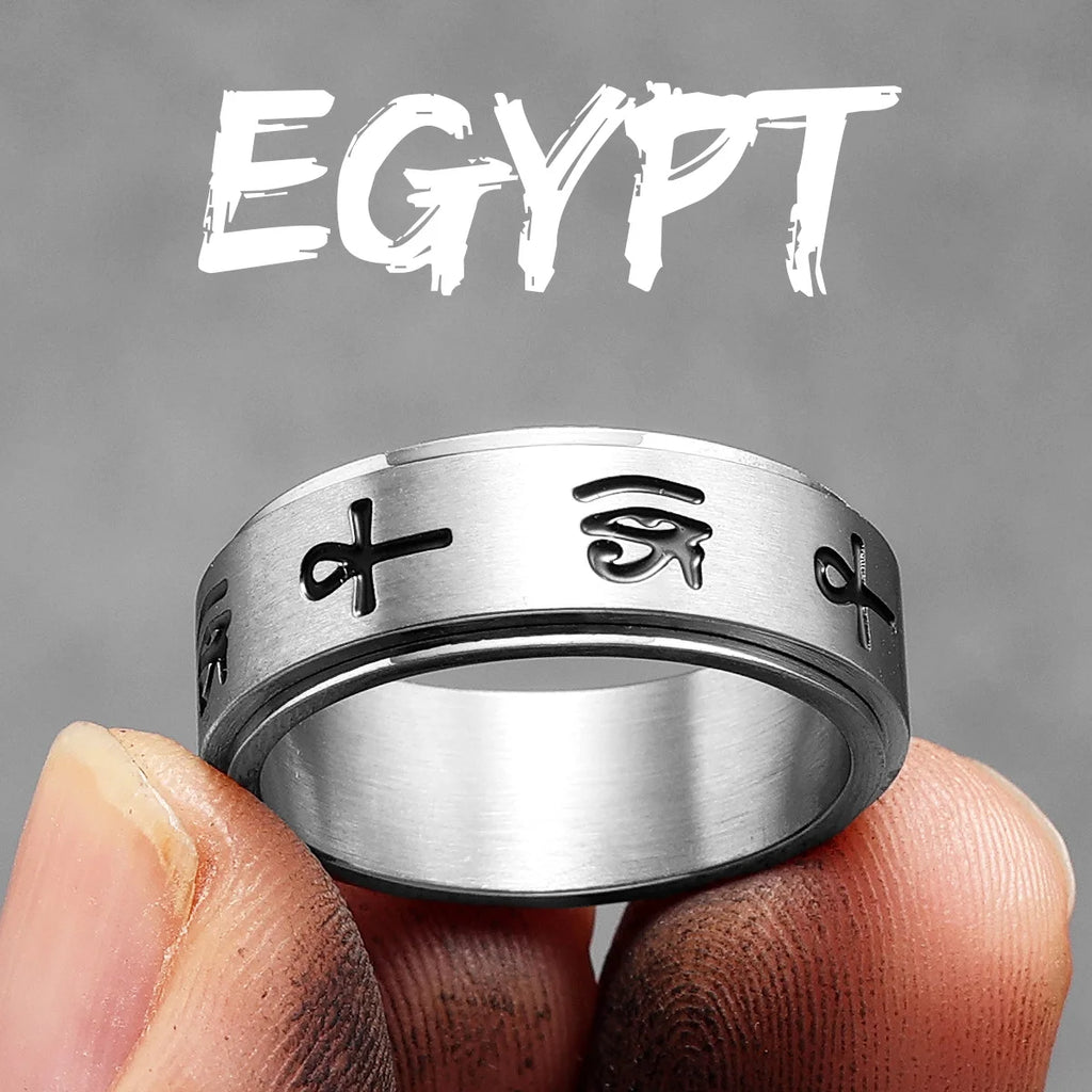 Eye of Horus Ring Stainless Steel