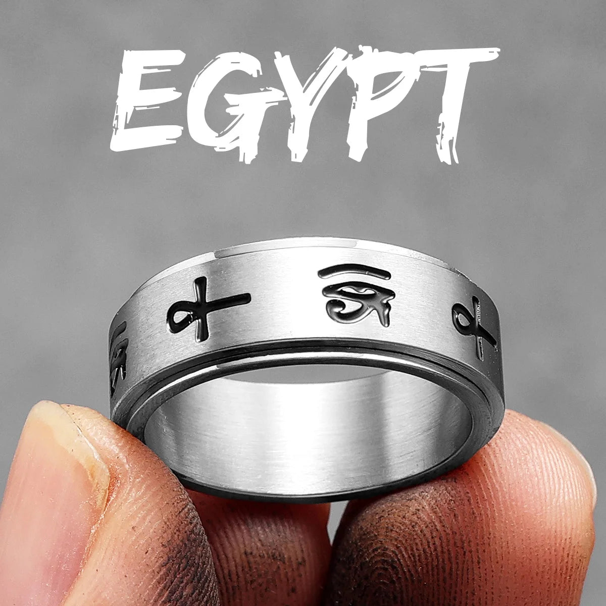 Eye of Horus Ring Stainless Steel