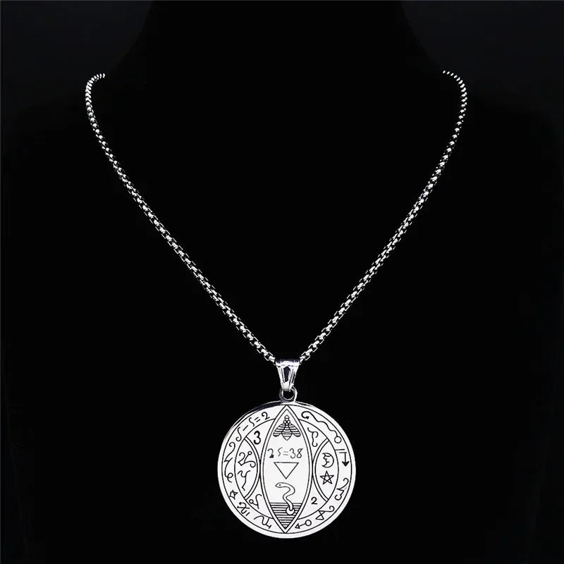 Solomon Pentacle Seal Pendant — Stainless