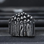 Christmas Charm Halloween Octopus Skull Punk Stainless Steel Seaman Rings Men Anel Puck Jewelry Gift for Sailor