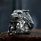 Jaguar Warrior Skull Ring — Stainless Steel