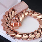 Rose Gold Cuban Chain Necklace 30/40MM Heavy