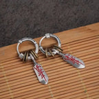 Chinese Taoist Knife Earrings — Young Master Pair