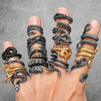 Animal Snake Cobra Series Stainless Steel Men Rings Punk Trendy for Women Fashion Jewelry Halloween Creativity Gift Wholesale