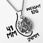 Masonic Pendant Necklace — Stainless Steel