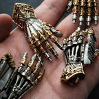 Gothic Mechanical Hand Copper Pendant Necklace