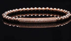 3pcs/Set Luxury Gold Color Beads Royal King Crown Dice Charm CZ Ball Bracelet Mens Fashion Bracelets & Bangles Multi