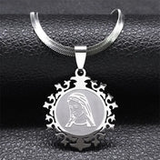 Virgin Mary Prayer Medal Necklace — Stainless Steel