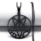 Angel Band Silver Pendant Necklace — Stainless Steel