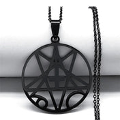 Angel Band Silver Pendant Necklace — Stainless Steel