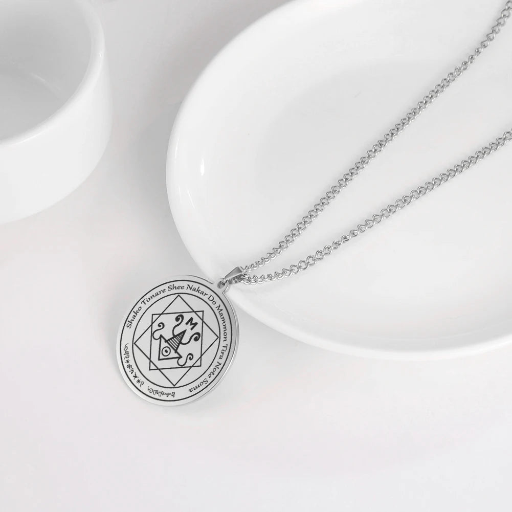Mammon Talisman Pendant Necklace — Gold