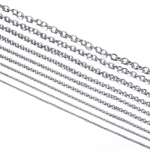 Cross O Chain Necklace — Stainless Steel