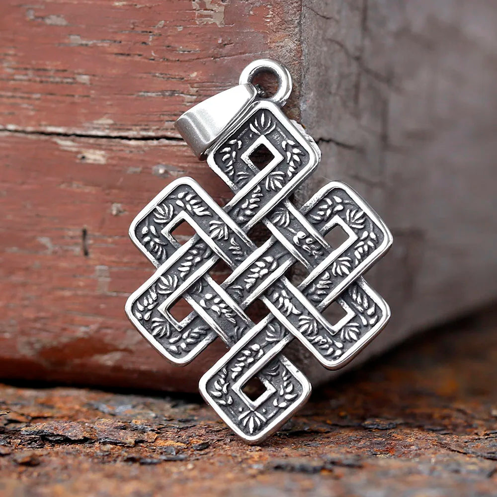 Viking Celtic Stainless Steel Pendant Necklace