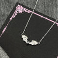 Iced Out Bat Silver Pendant Sterling Gothic Wing