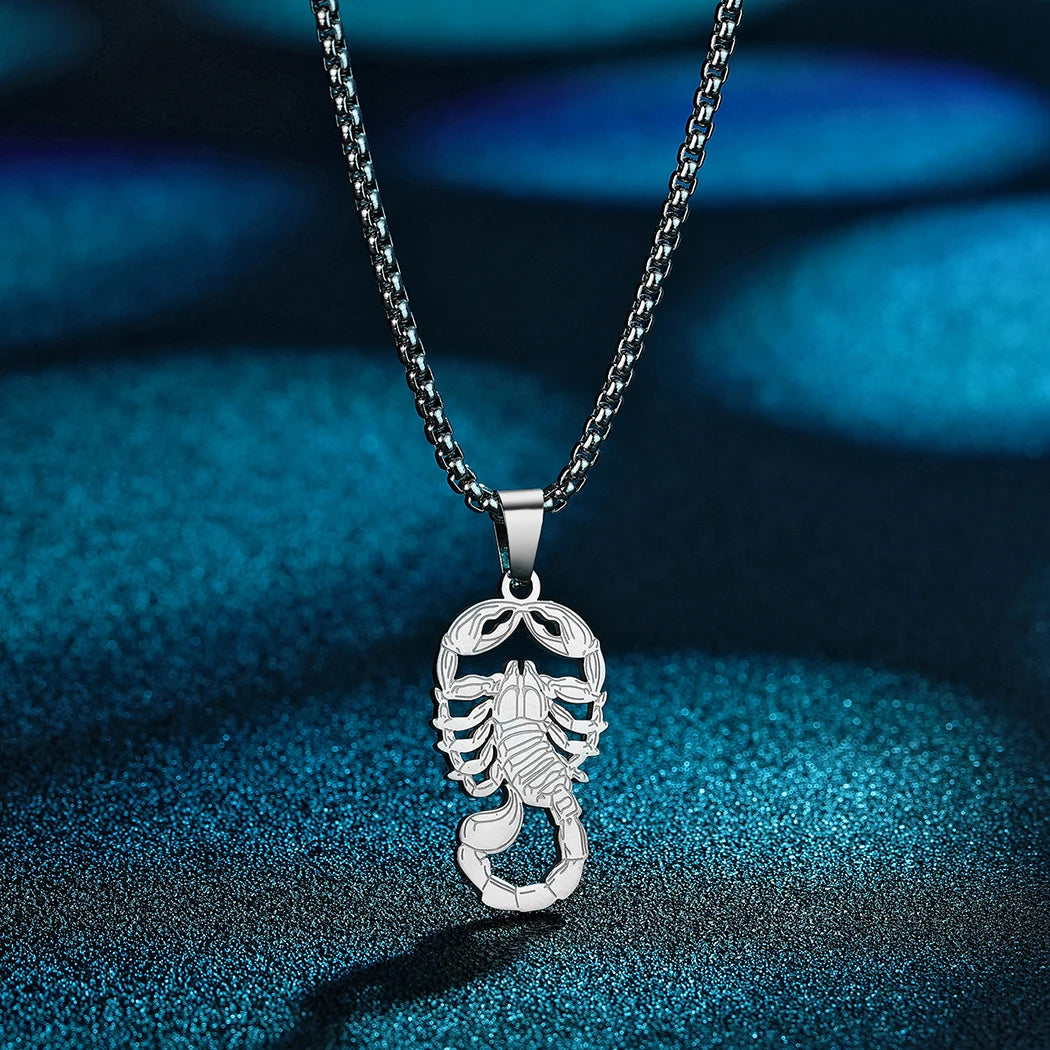 Gothic Scorpion Pendant Necklace — Stainless Steel