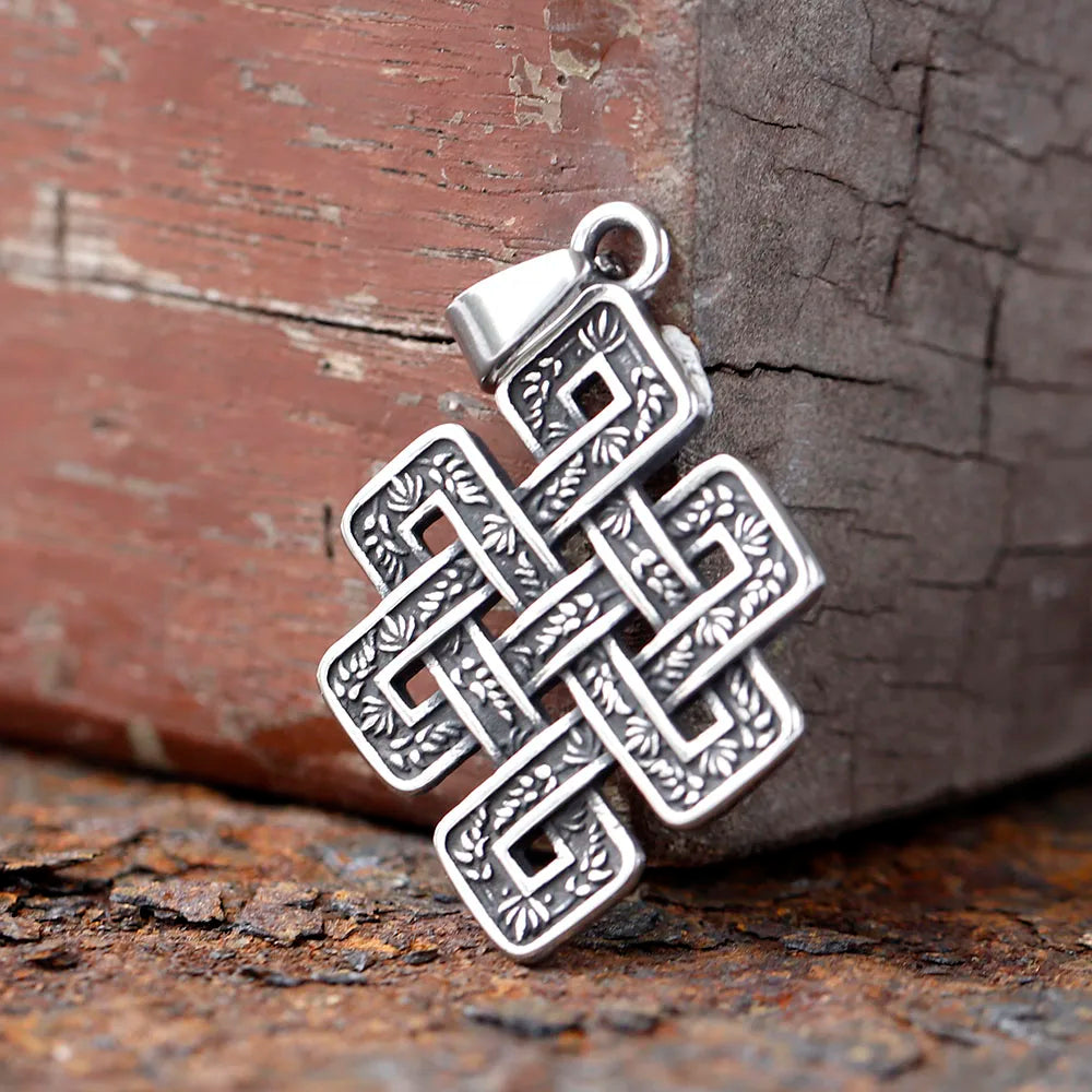 Viking Celtic Stainless Steel Pendant Necklace