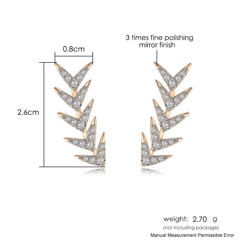 Iced Out Stud Earrings — Gold