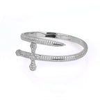 Iced Out Sword Bracelet Gold 18K