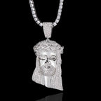 Necklaces Chain For Women Mens Full Iced Out Zircon Custom Big Jesus Pendant With Cuban Chain Hip Hop Jewelry