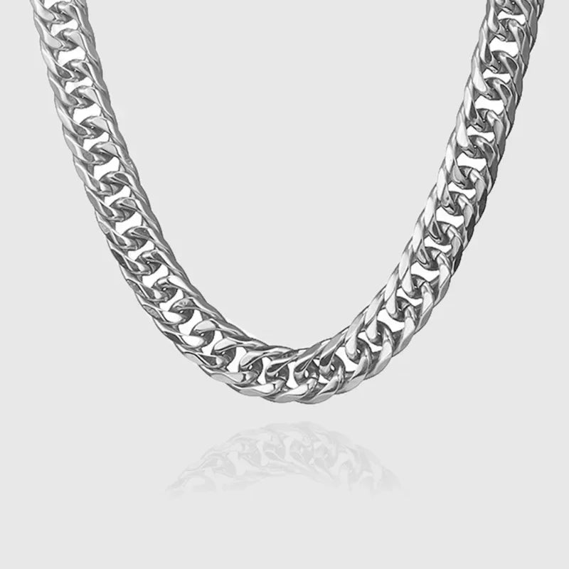 925 Sterling Silver 45-60cm 10mm Cuban Chain Necklace For Man Fashion Jewelry Trend Personality Hip Hop Trendsetter