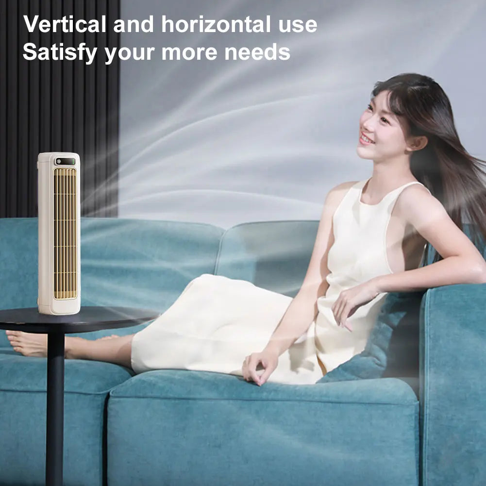 5V Tower Fan USB Charging Portable Air Conditioner Electric Wall Mount/Standing Fan Bladeless Summer Fan for Home