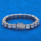 Stainless Steel Tennis Bracelet Cluster 10MM