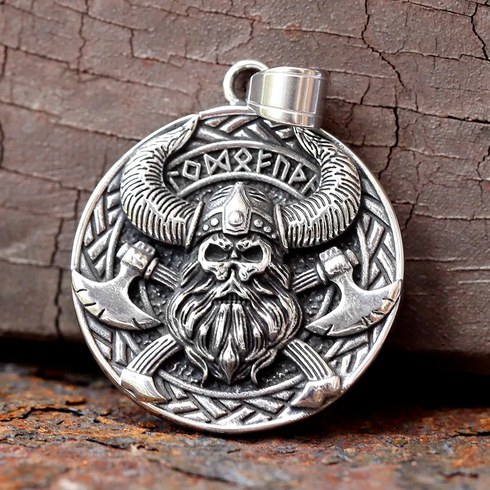 Viking Stainless Steel Pendant Necklace