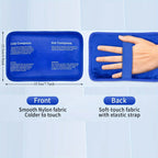 Gel Ice Pack for Injuries Reusable Soft Freezer Ice Bag with Strap Hot Cold Compress Packs for Swelling Bruises Surgery
