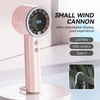 Lenovo Handheld Small Fan Refrigeration Air Conditioner Portable Silent Highspeed Led Display High Wind Power USB