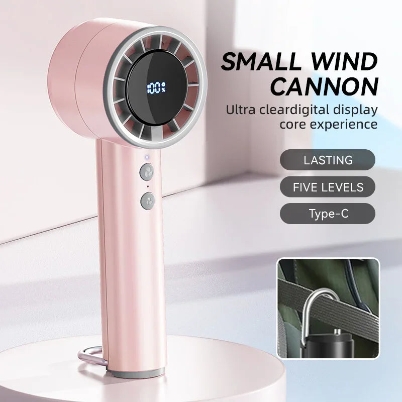 Lenovo Handheld Small Fan Refrigeration Air Conditioner Portable Silent Highspeed Led Display High Wind Power USB