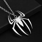  Stainless Steel Simple Personalized Spider Keychain Pendant Men and Women Fashion Party Pendant Necklace Charm Gifts