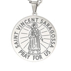 Dawapara Saint Christopher Medal Necklace Jesus Truet In You Amulet Catholic Jewelry Travelers Driver Gifts Stainless