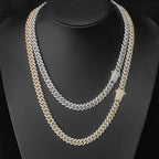Iced Out Cuban Chain Necklace Stainless Steel 8MM