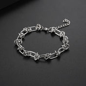 Knotted Twisted Link Chain Bracelet — Stainless Steel