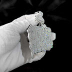 925 Silver VVS Moissanite Letter Pendant