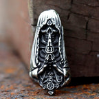 Vintage Skull Stainless Steel Pendant Necklace