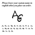 Skyrim 2pcs Custom Cufflinks Men Stainless Steel Personalized Initials Letter Cufflink for Suit Trendy Jewelry Wedding Gift