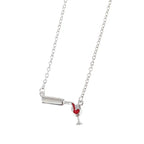 Football Charm Pendant Necklace — Gold